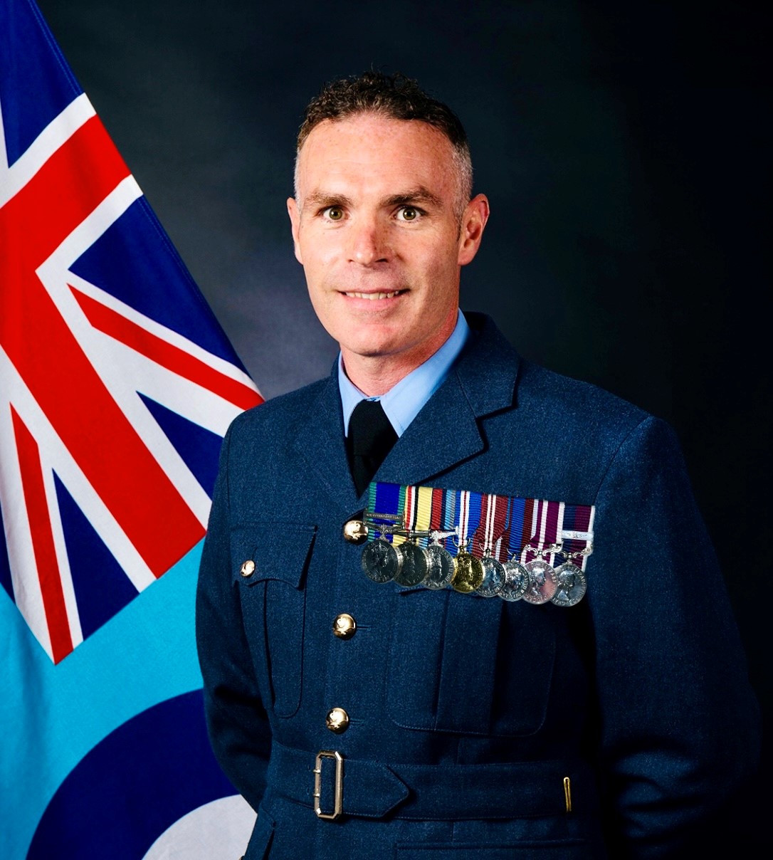 Image shows official portrait of RAF Personnel.
